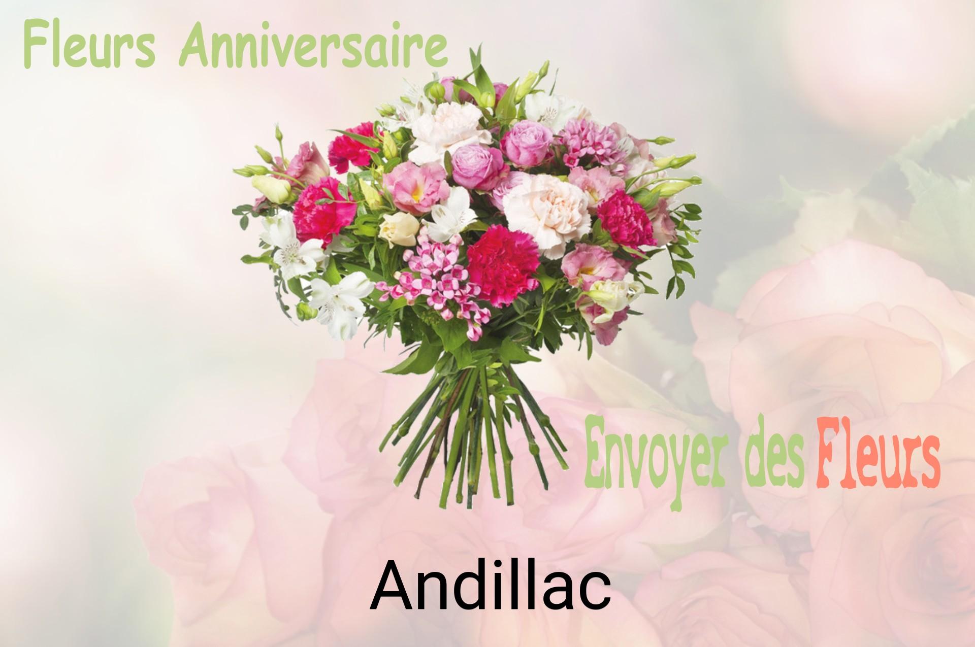 Bouquet de fleurs d’anniversaire livré à Andillac