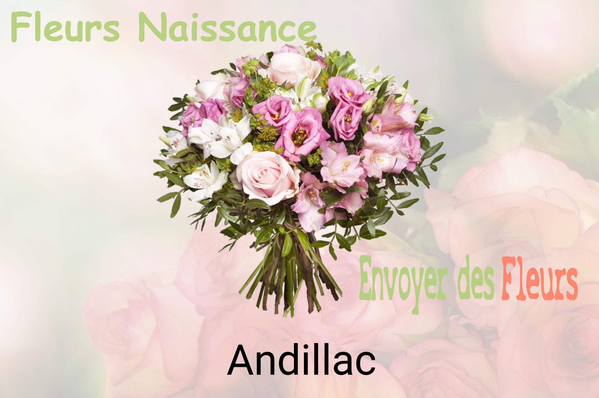 Bouquet de fleurs de naissance livré à Andillac